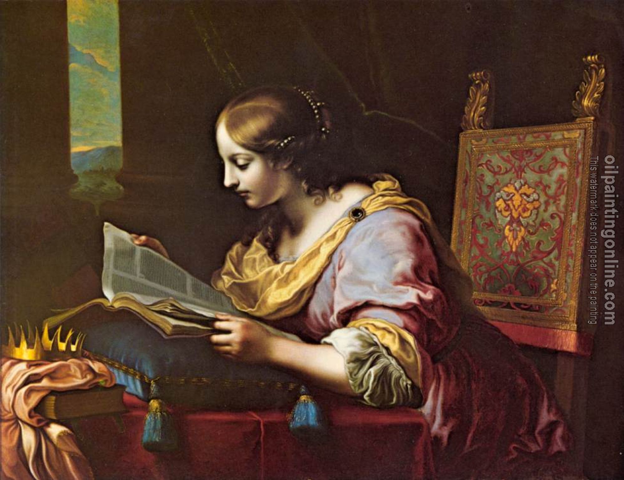 Carlo Dolci - St Catherine Reading a Book